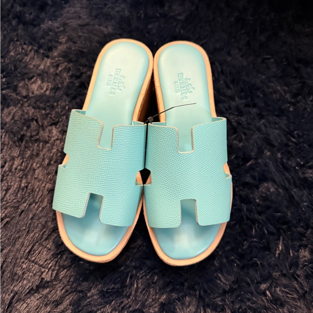 Hermes Women's Light Blue Sandals